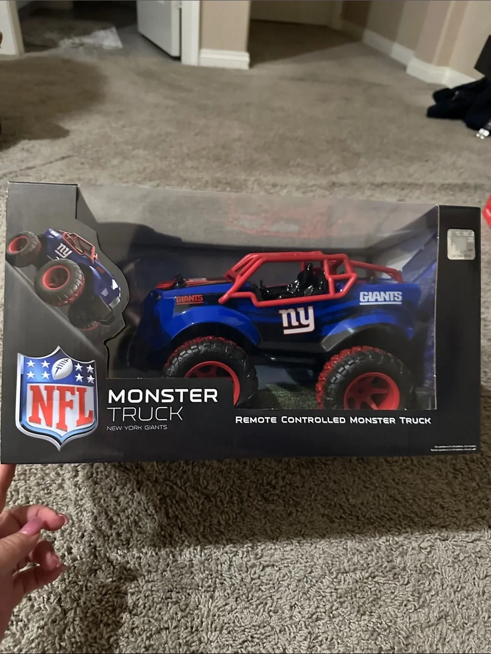 NFL Blue and Red New York Giants Remote Control Monster Truck